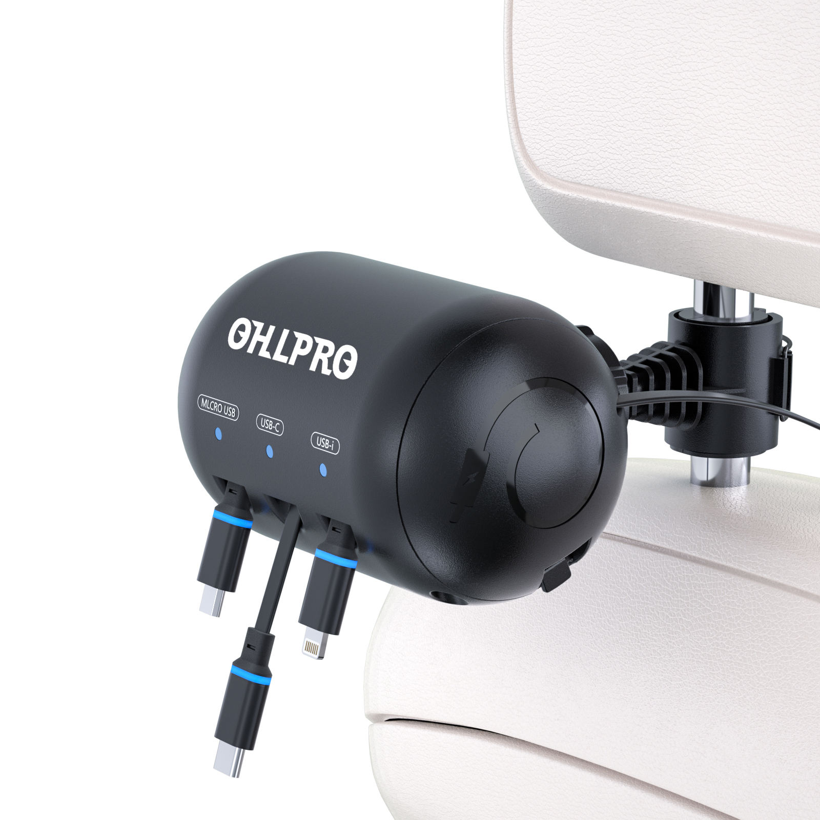 Car Retractable Backseat 3 in 1 Car Charging Station Car Retractable Backseat 3 in 1 Car Charging Station